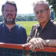 Tom Dufty with Brian Clutterbuck, chairman of Ditchling Parish Council