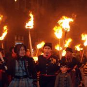 Lewes Bonfire celebrations 2015.