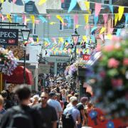 The busy North Laine shopping district of Brighton.  Picture: Simon Dack