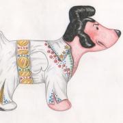 Hound Dog by Lee O'Brien is inspired by Elvis