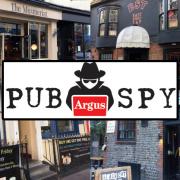 PubSpy has mapped all his reports from visiting pubs in Brighton and Sussex
