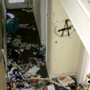 Squatters caused £20,000 of damage to the house in Eastern Road, Brighton