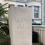 'Disgusting' graffiti
