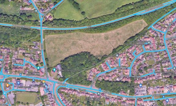 The Argus: The land where the homes will be built The Argus: The land where the homes will be built