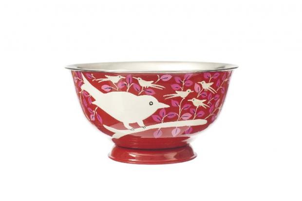 Eva red bowl by Oxfam