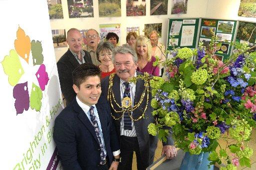 Brighton and Hove mayor Bill Randall at the launch of City In Bloom