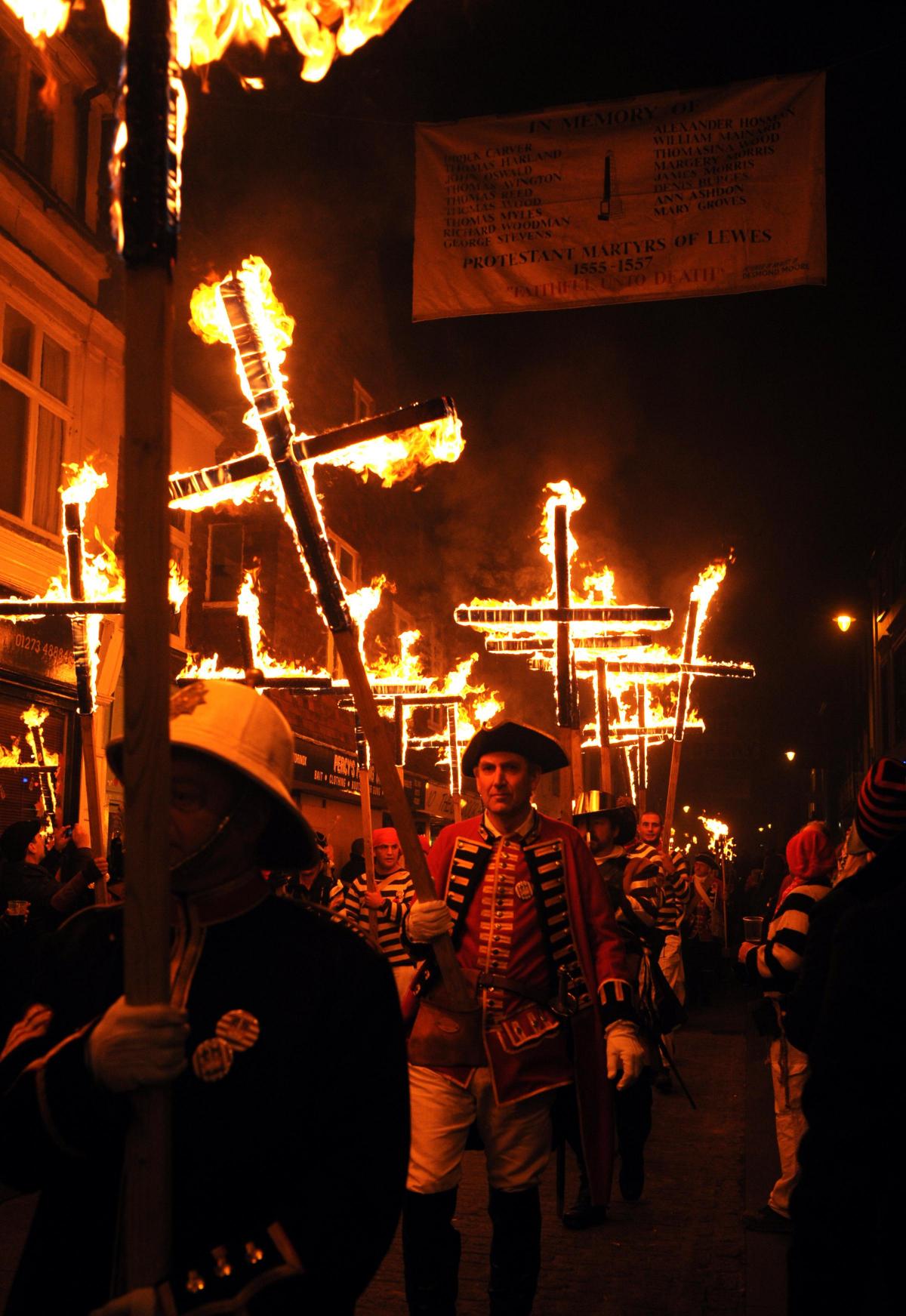 All the fun and spectacle of Lewes Bonfire 2013.