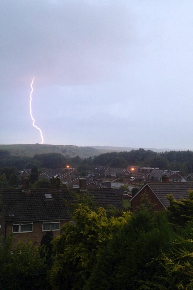 Charmelle Kirov sent us this picture of lightning over Hangleton.