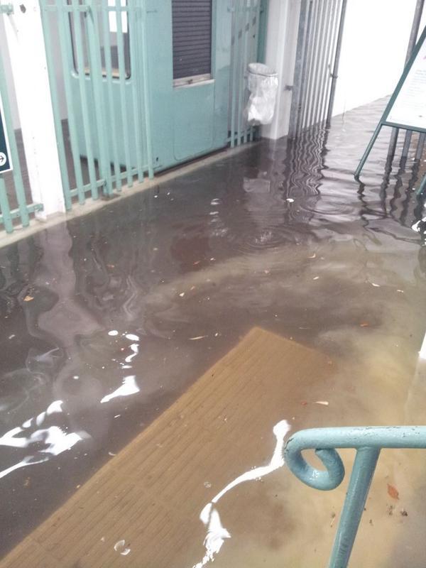 Daniel Holliday sent us this picture of flooding at Worthing station.