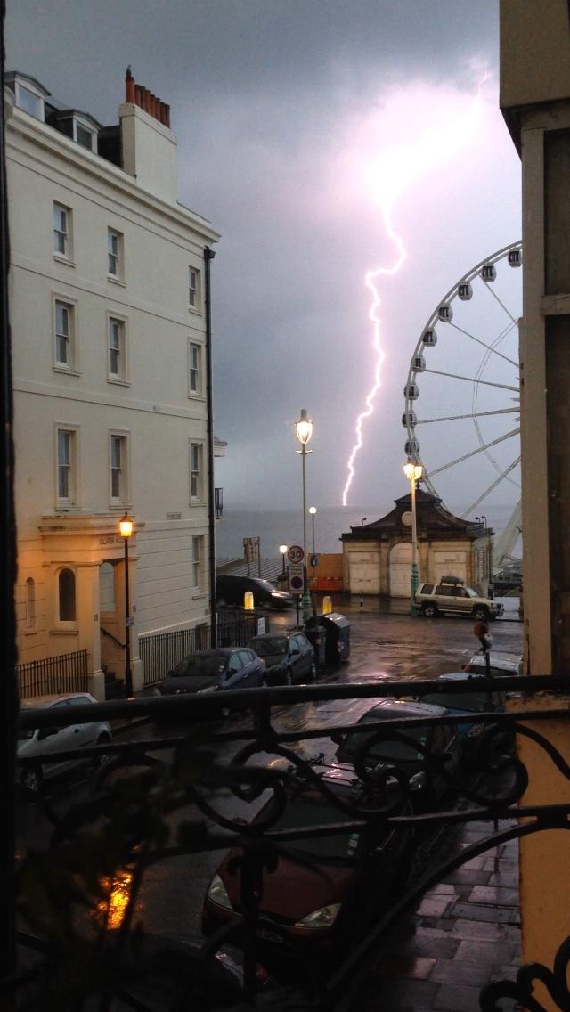 Shel Mills took this picture of Lightning at the Brighton Wheel.