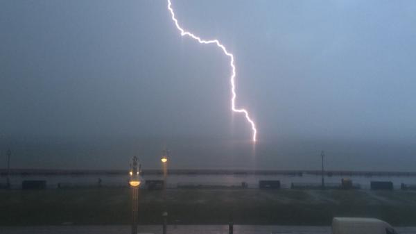 Iain Holder sent us this picture of lightning on Hove seafront.