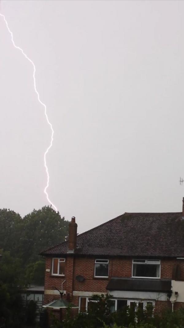 Mark Harris sent us this picture of lightning in east Worthing this morning.