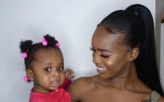 A picture of Verphy Kudi with her daughter, Asiah, who died after being left alone at a flat in Brighton for six days