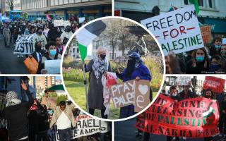 Protestors marched through Brighton yesterday in solidarity with Palestine. Credit: Francesca Thornton Photography
