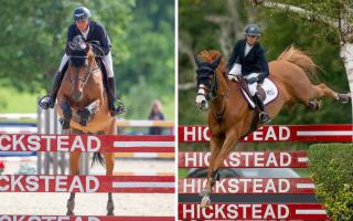 Sussex-based show jumping couple Amy Inglis (right) and Michael Duffy (left) admit they were shocked to be chosen as reserves for Team GB for this summer’s Tokyo Olympics. Picture: Elli Birch