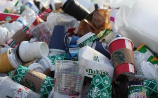 A ban on certain single-use plastic items, including plates, cutlery and some types of cups and food containers, comes into force from October 1