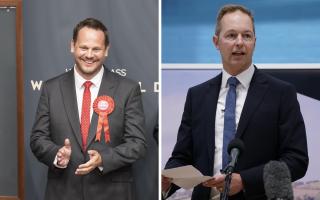Labour's Simon Lightwood, left, and the Liberal Democrats' Richard Foord both won seats from the Conservatives in by-elections held yesterday