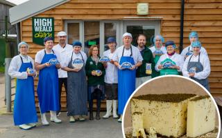 High Weald Dairy with the award winning Seven Sisters cheese inset