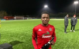 Mo Dabre was named Worthing man of the match after their home game with Chelmsford