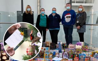 Hundreds of gifts were given to sick children