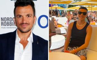 Peter Andre, left, has spoken about parenting his four children, including Junior, right