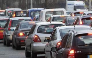 There is an Orange traffic alert due to an accident involving four cars in Stanmer