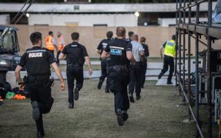 Police at N Dubz concert