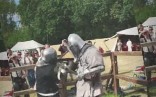 Tom Hardy at a Sussex medieval festival