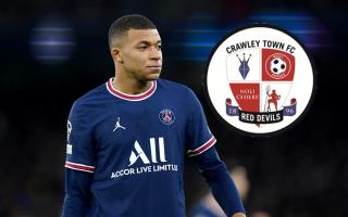 French football star Kylian Mbappe was 'rumoured' to be considering a move to Crawley Town