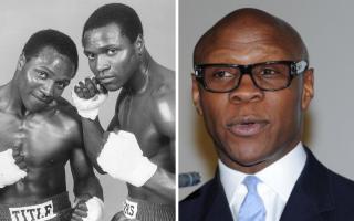 Chris Eubank Sr's brother Simon has died. Pictured from left are Peter and Simon Eubank who were both boxers