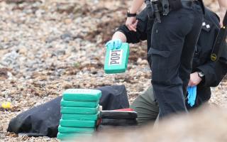 More than 100 packages of cocaine have washed up on beaches across Sussex