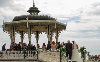 A wedding on the bandstand