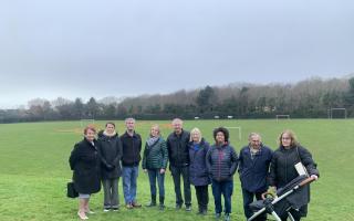 Labour has been criticised for its pledges about Benfield Valley last year. The King Alfred leisure centre could be moved to the southern part of the green space. Pictured, Dawn Barnett, left, with residents