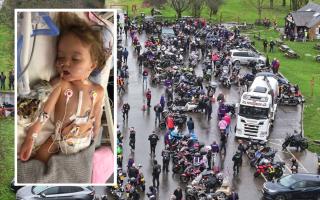 Hundreds of motorbike riders ride out for Minnie's Broken Heart