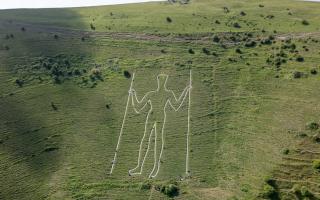 The Long Man of Wilmington in the South Downs