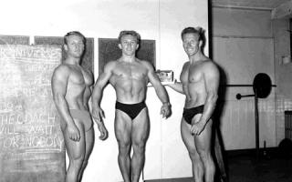Were you one of these bodybuilders flexing their pecs in Sussex in 1959?