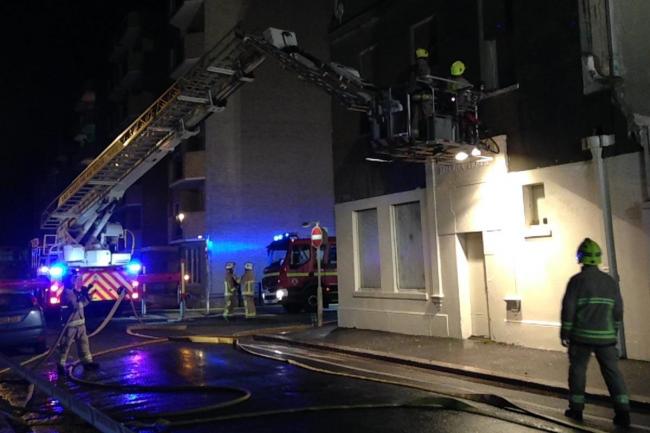 Fire takes hold at historic seafront bath house