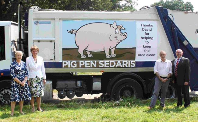 The bin lorry named after author David Sedaris