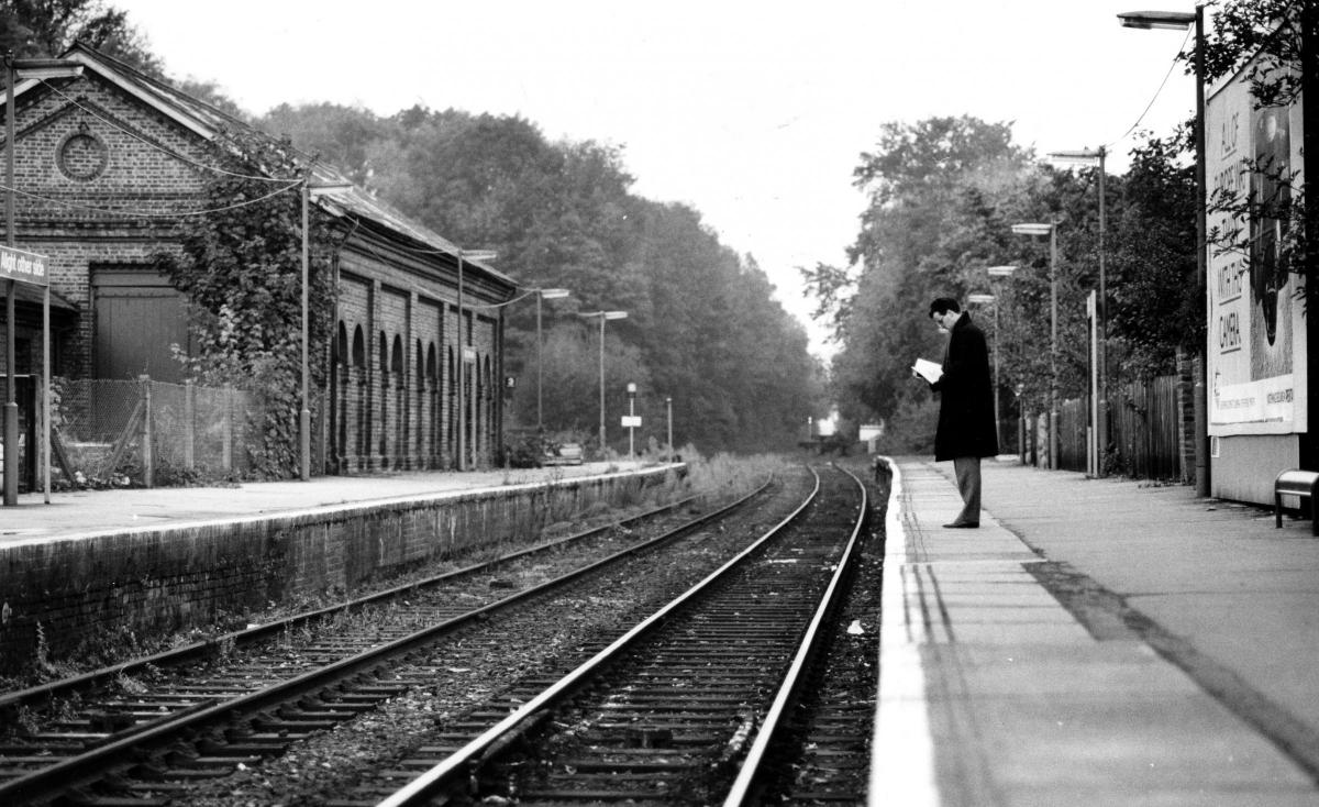 Uckfield station in 1990. (LB-4344)