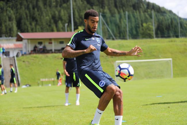 Connor Goldson was back in action for Albion in Austria after a full recovery from major heart surgery