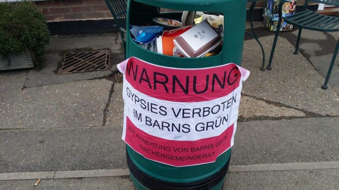 Gypsies and travellers condemn Barns Green posters 