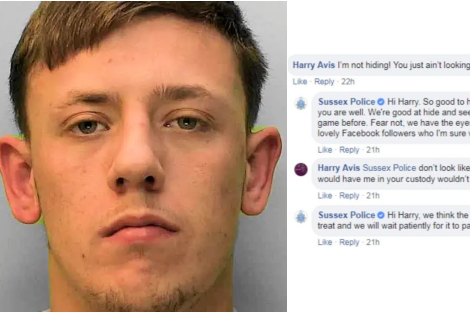 Wanted man who taunted police on Facebook has been arrested