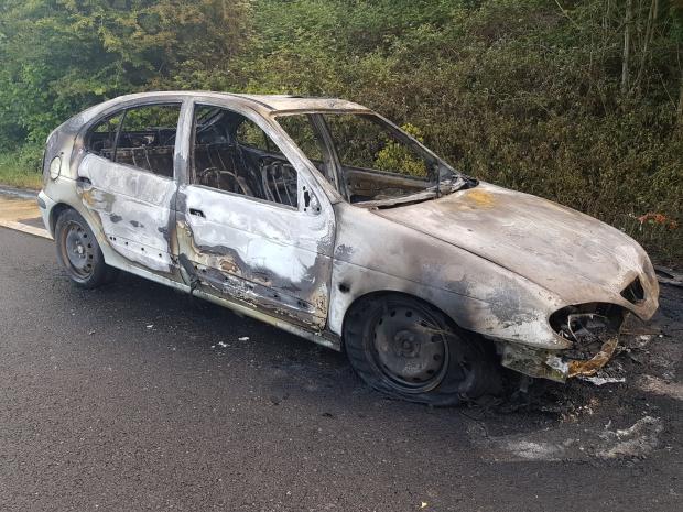 The Argus: The car was destroyed. Picture from Sussex Roads Police on Twitter